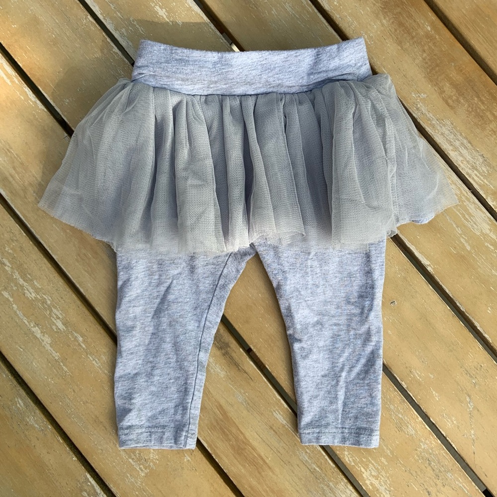 Tulle skirt leggings